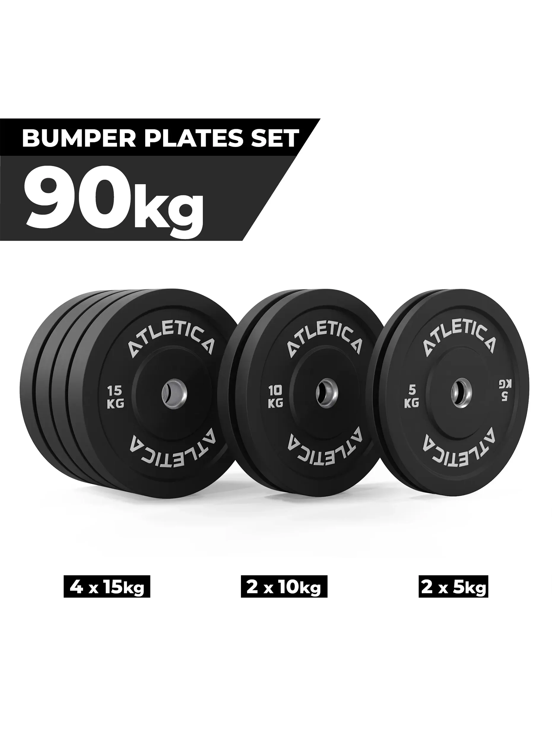 Bumper Plates | Schwarz | SET - Image 4