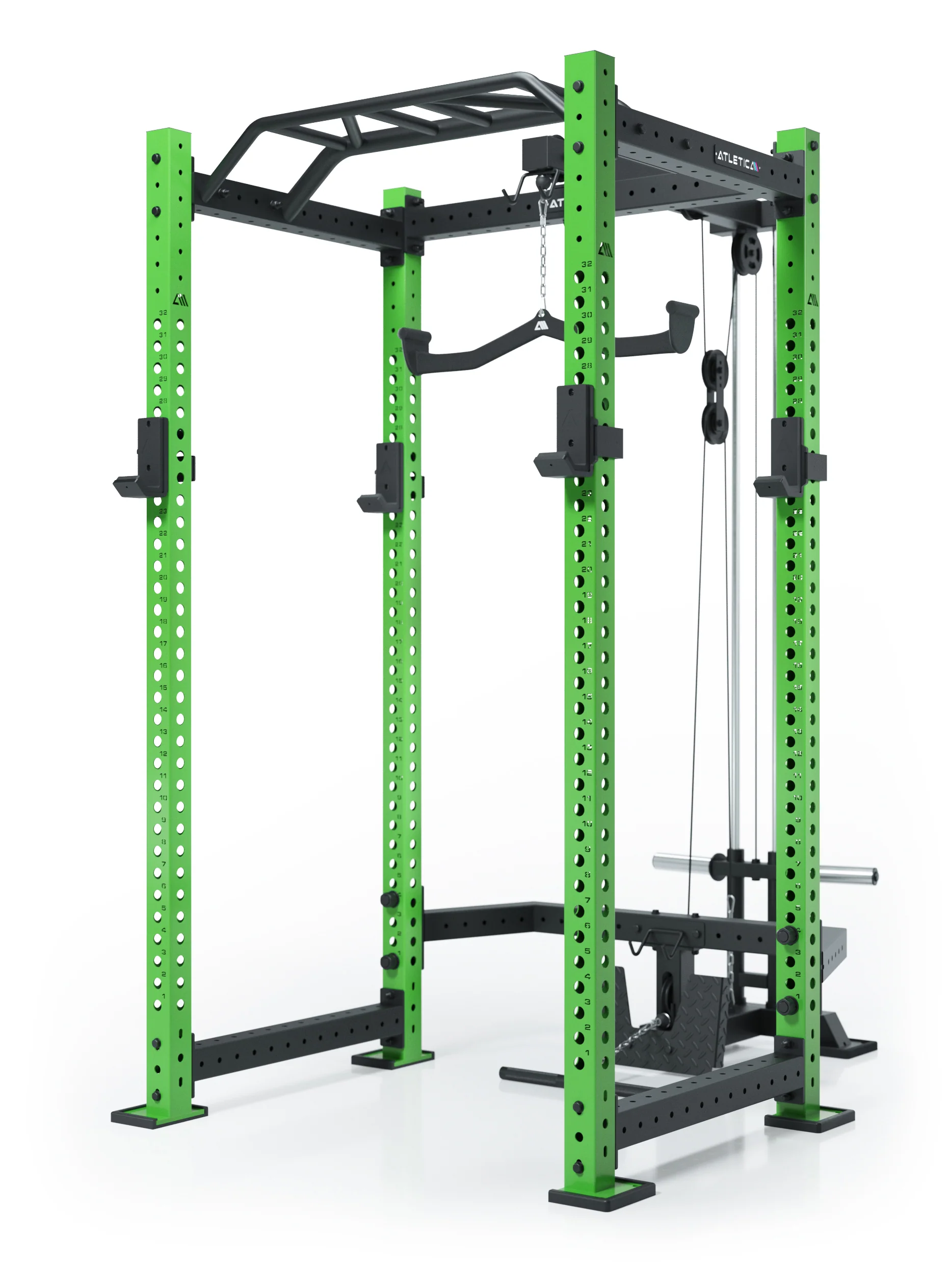 R8 BlackHawk | Power Rack | Electric Green - Image 4