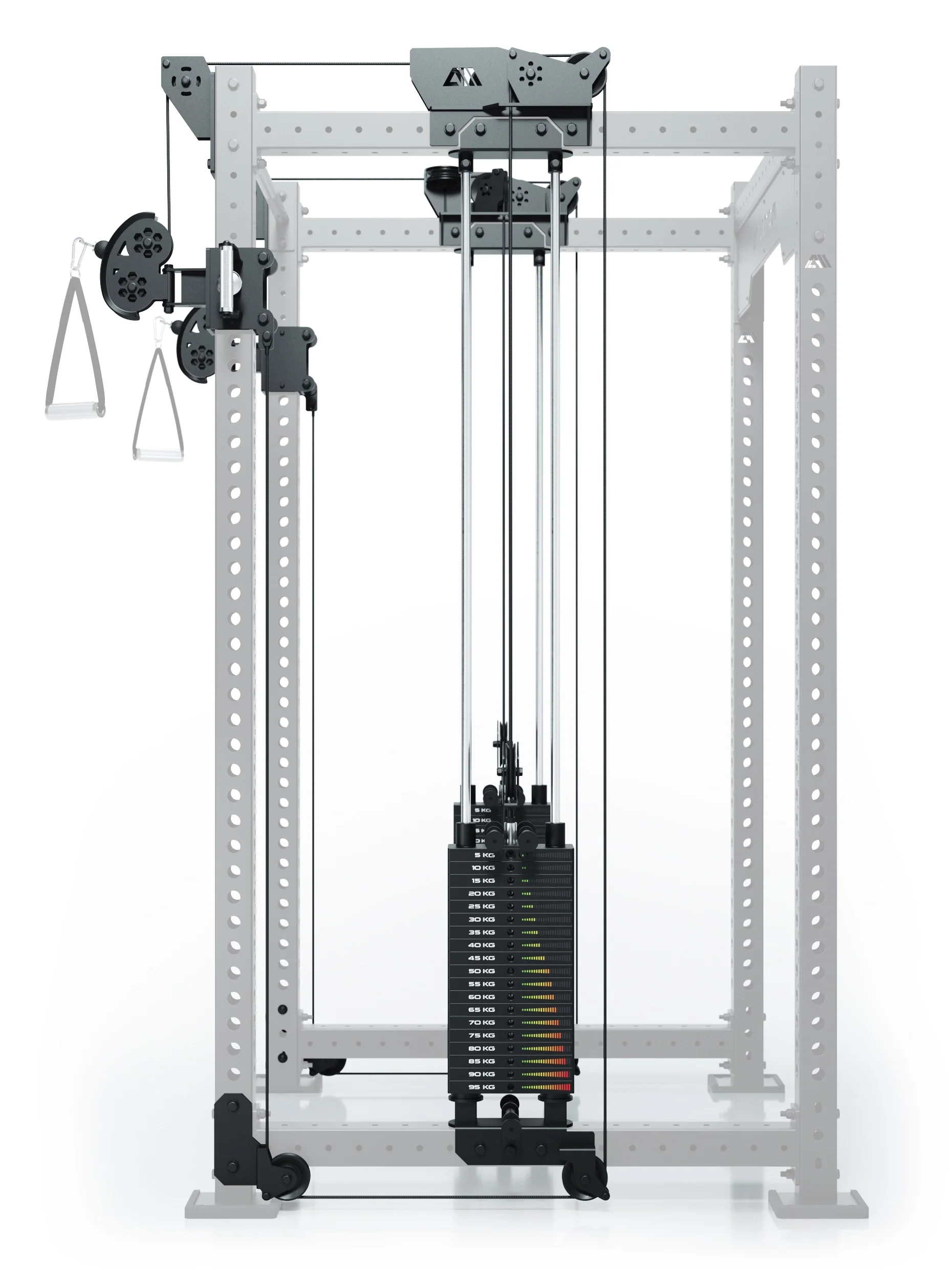R8 Bradley | 2x95kg Kabelzug Anbau | Dual | 108cm Crossbar | Position 2 - Image 3