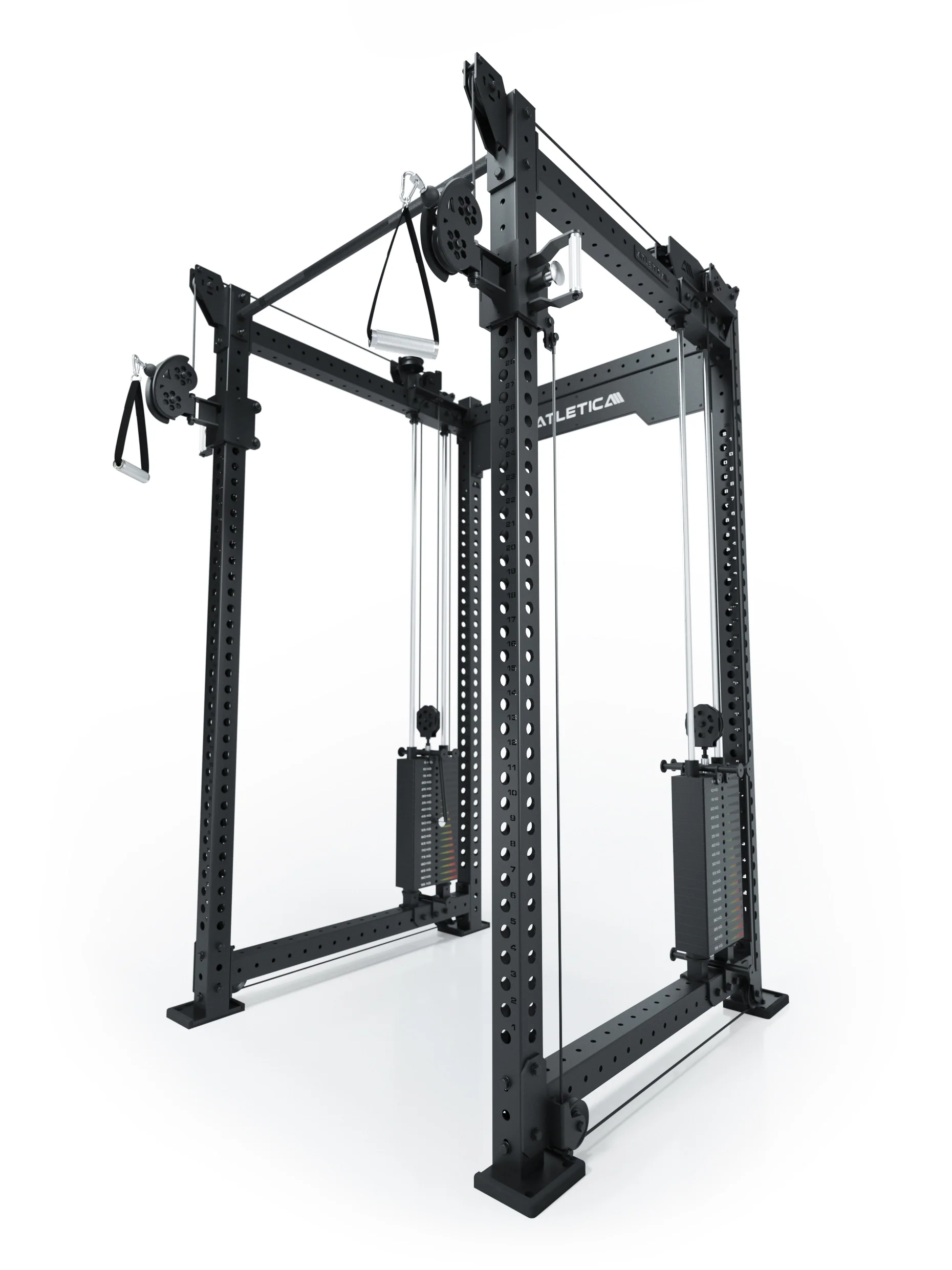 R8 Bradley | 2x95kg Kabelzug Anbau | Dual | 108cm Crossbar | Position 3 - Image 2