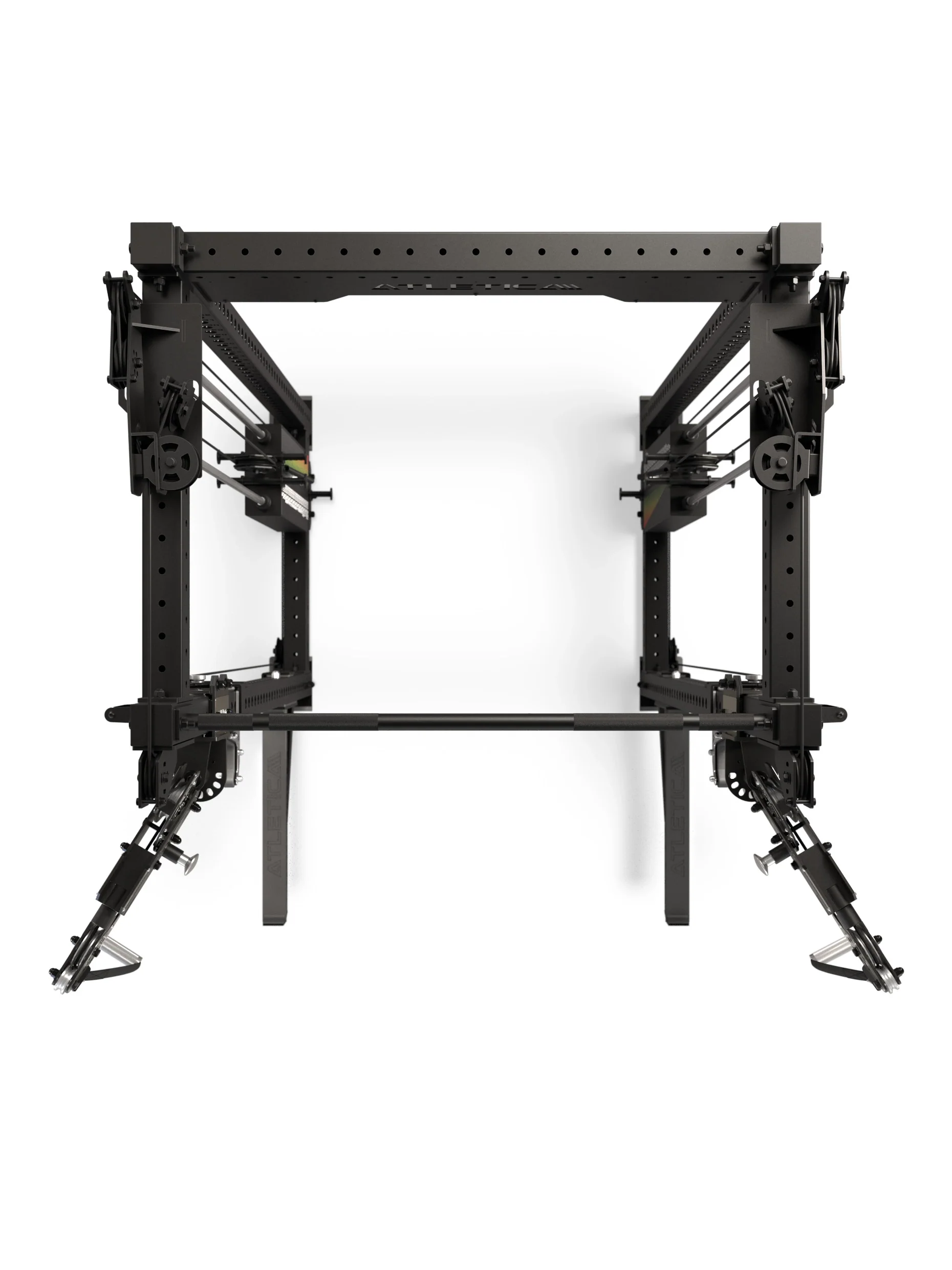 R8 Bradley EXO 2x95kg | Power Rack | 78cm | Schwarz - Image 3