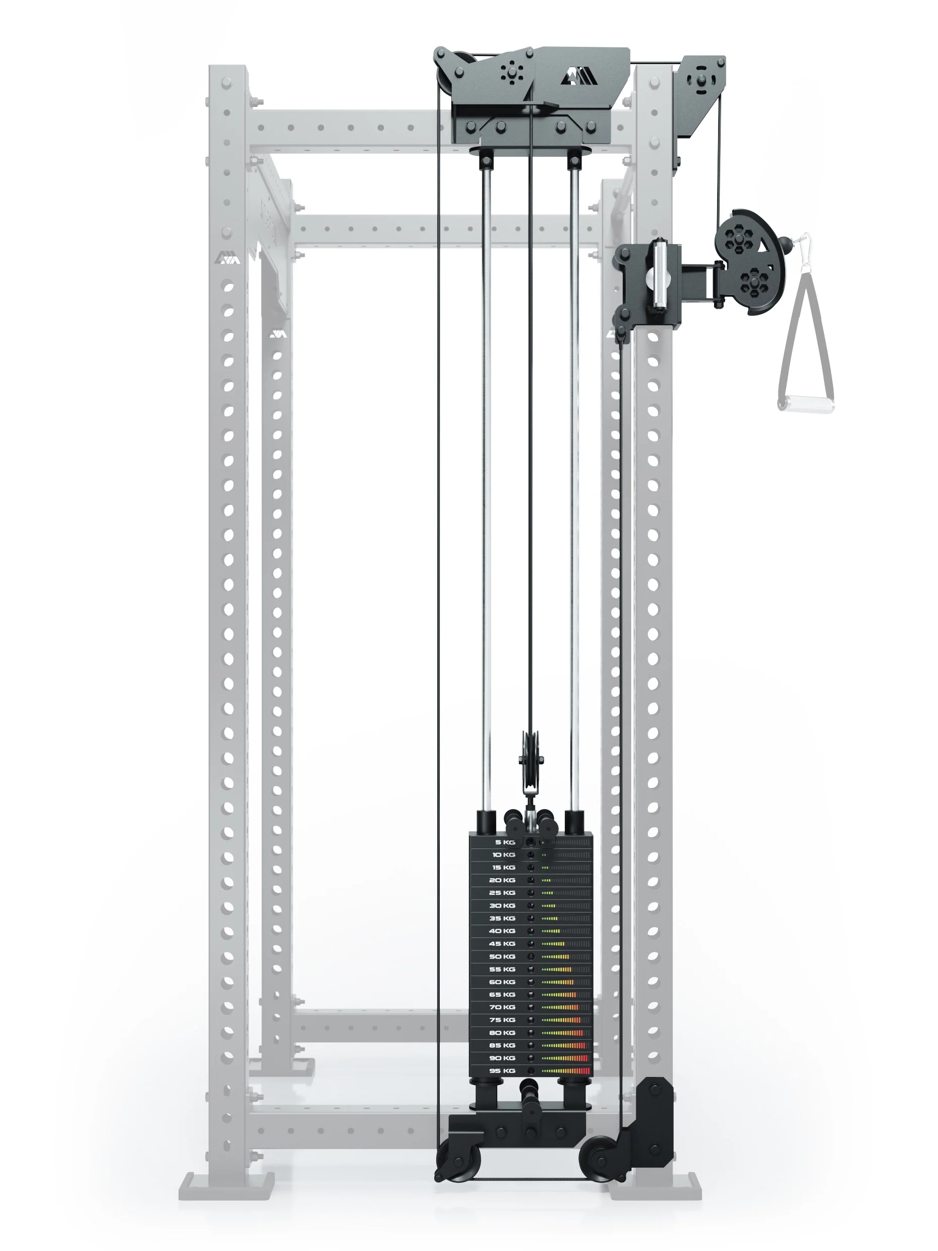 R8 Bradley | 95kg Kabelzug Anbau | Links | 78cm Crossbar | Position 1 - Image 3