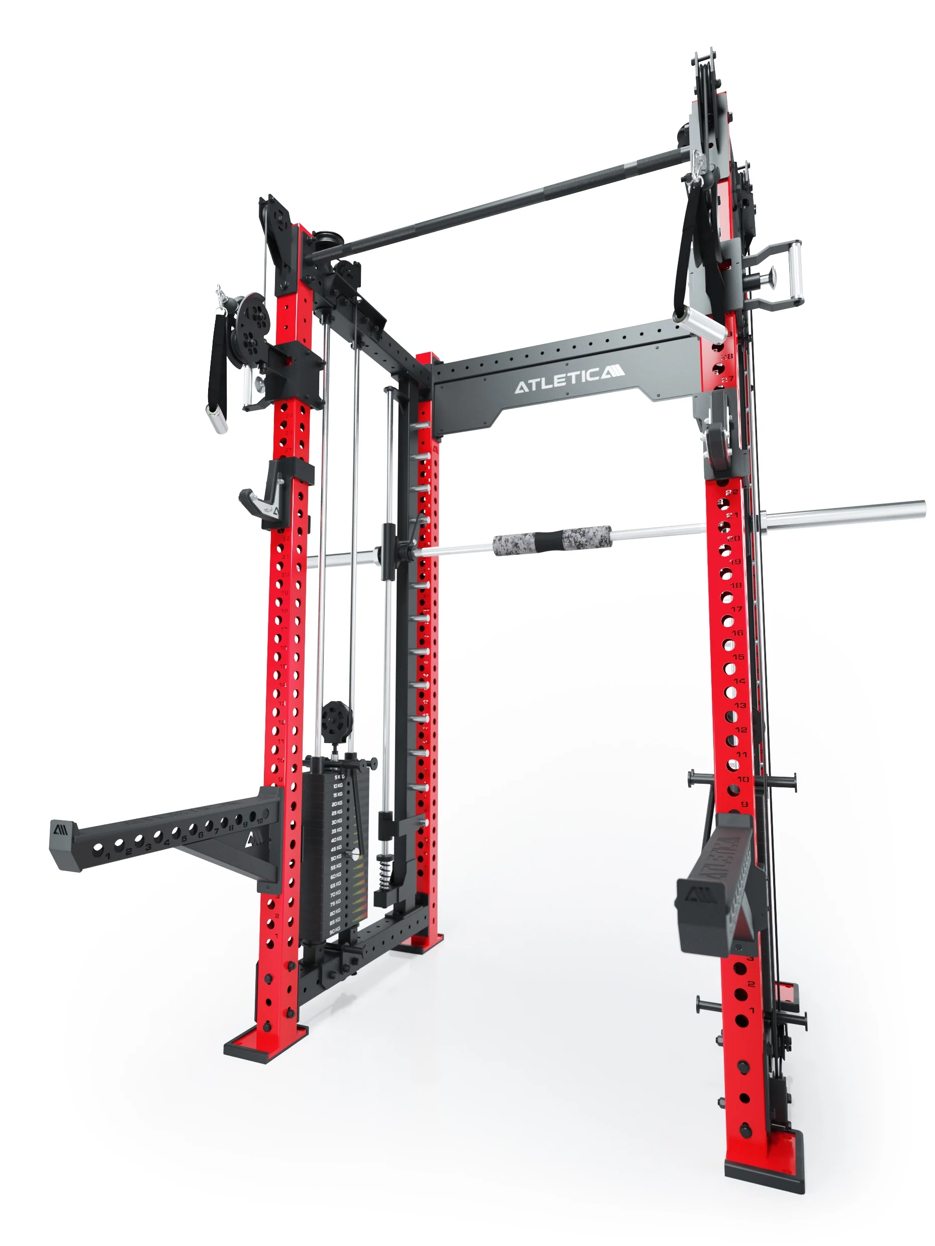R8 Bradley Combat Mittel | 2x95kg Weight Stack | Sportscar Red - Image 6