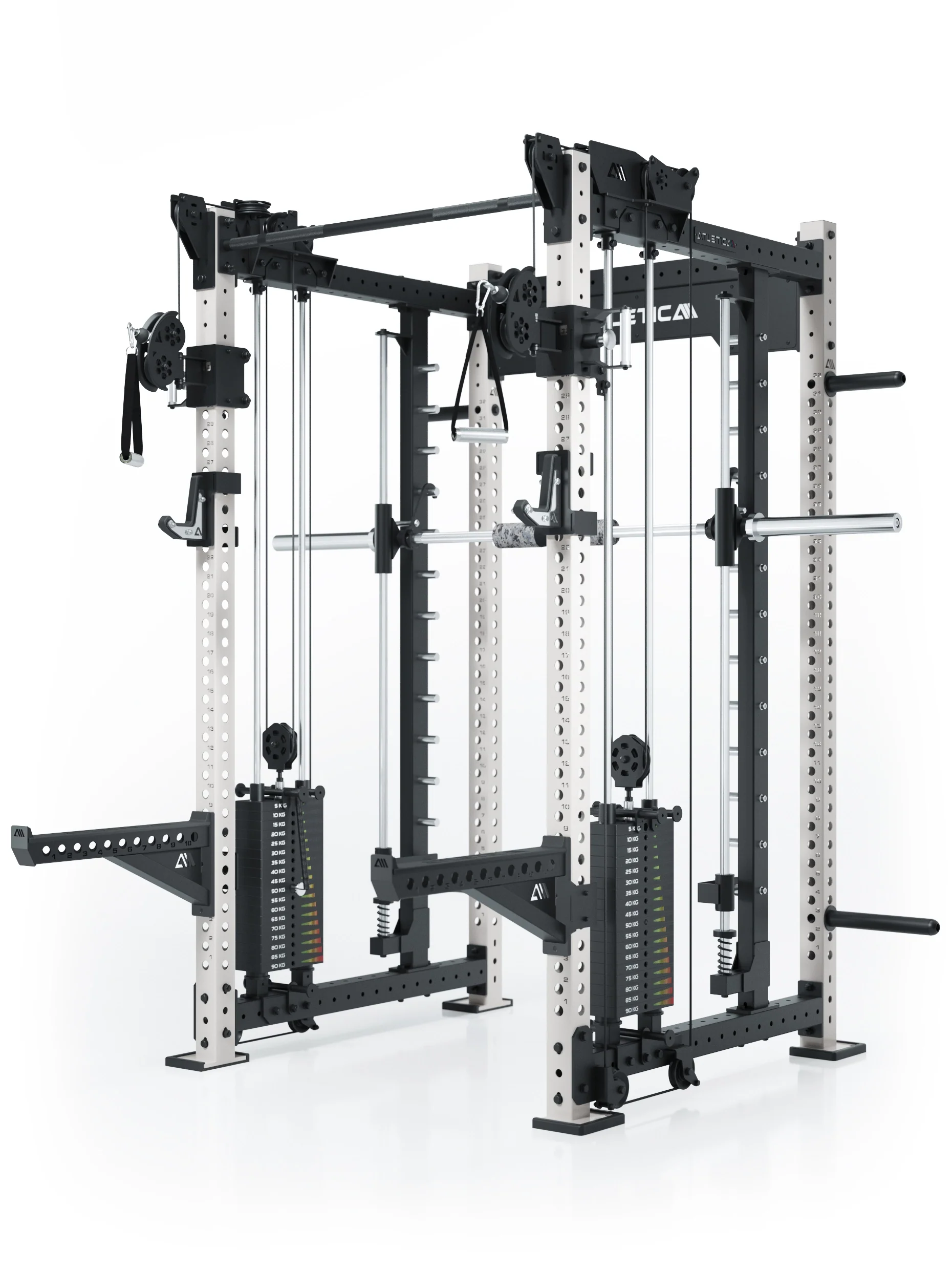 R8 Bradley Combat Lang | 2x95kg Weight Stack | Weiß
