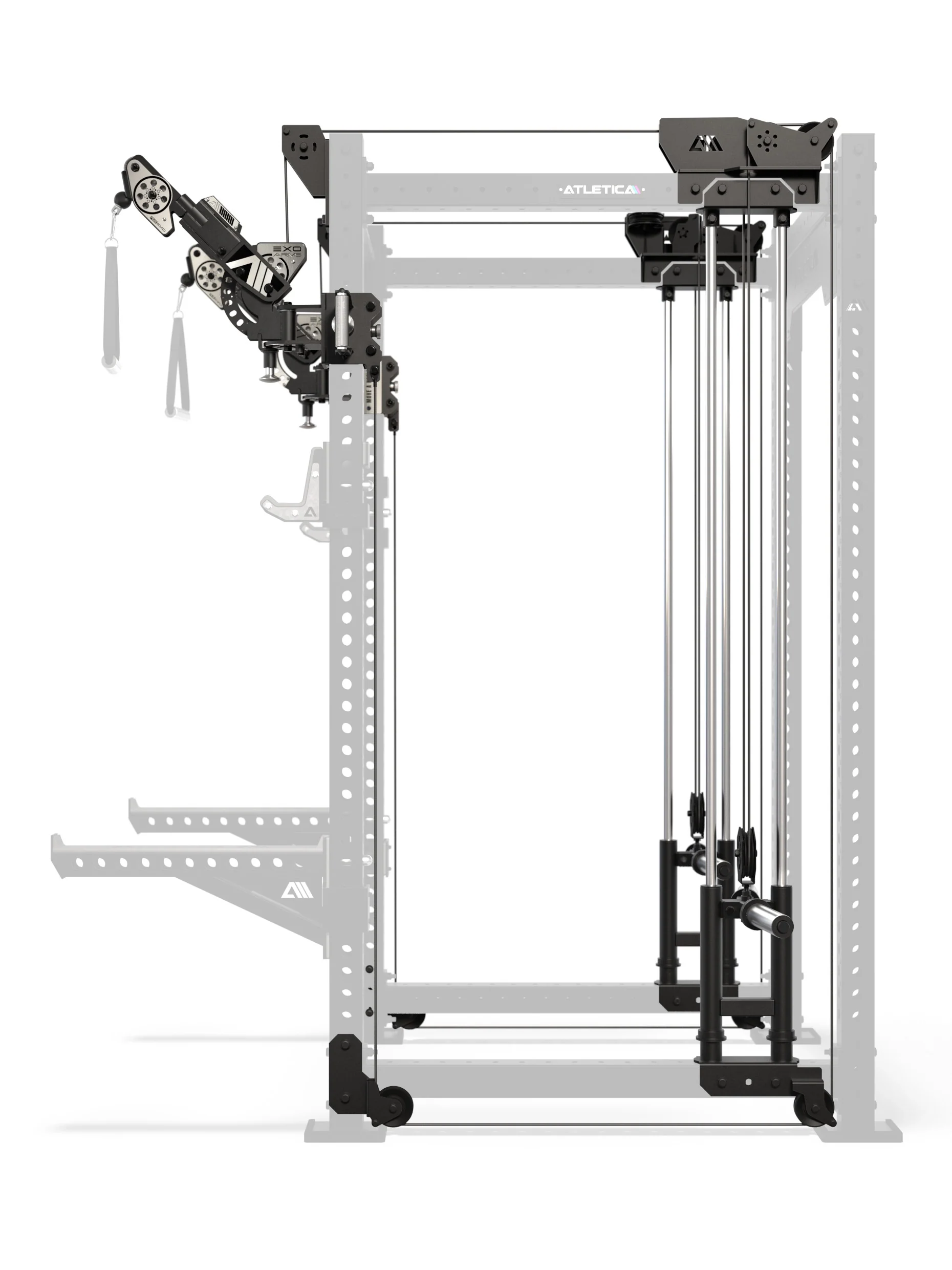 R8 Bradley EXO Plate Loaded | Power Rack | 108cm | Schwarz - Image 5