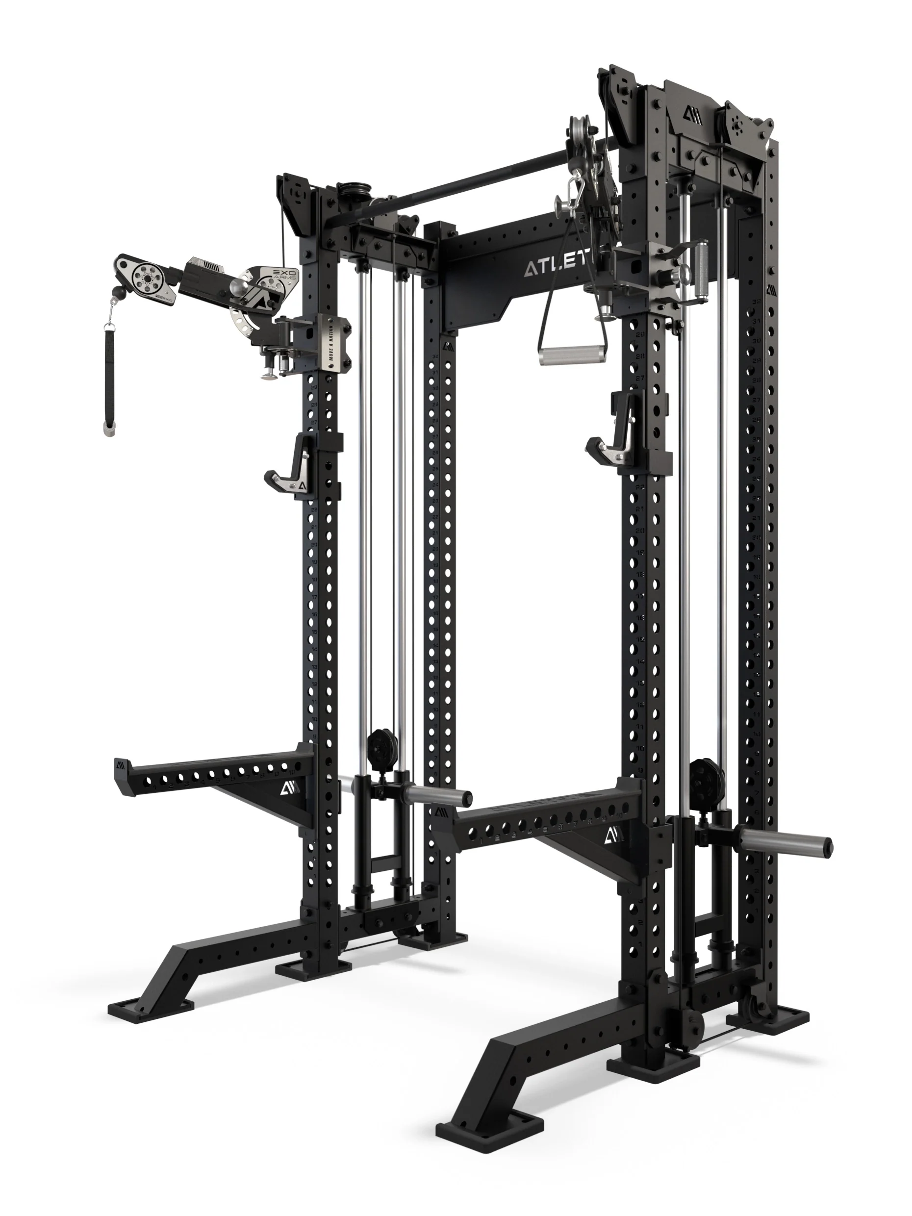 R8 Bradley EXO Plate Loaded | Power Rack | 42cm | Schwarz - Image 4