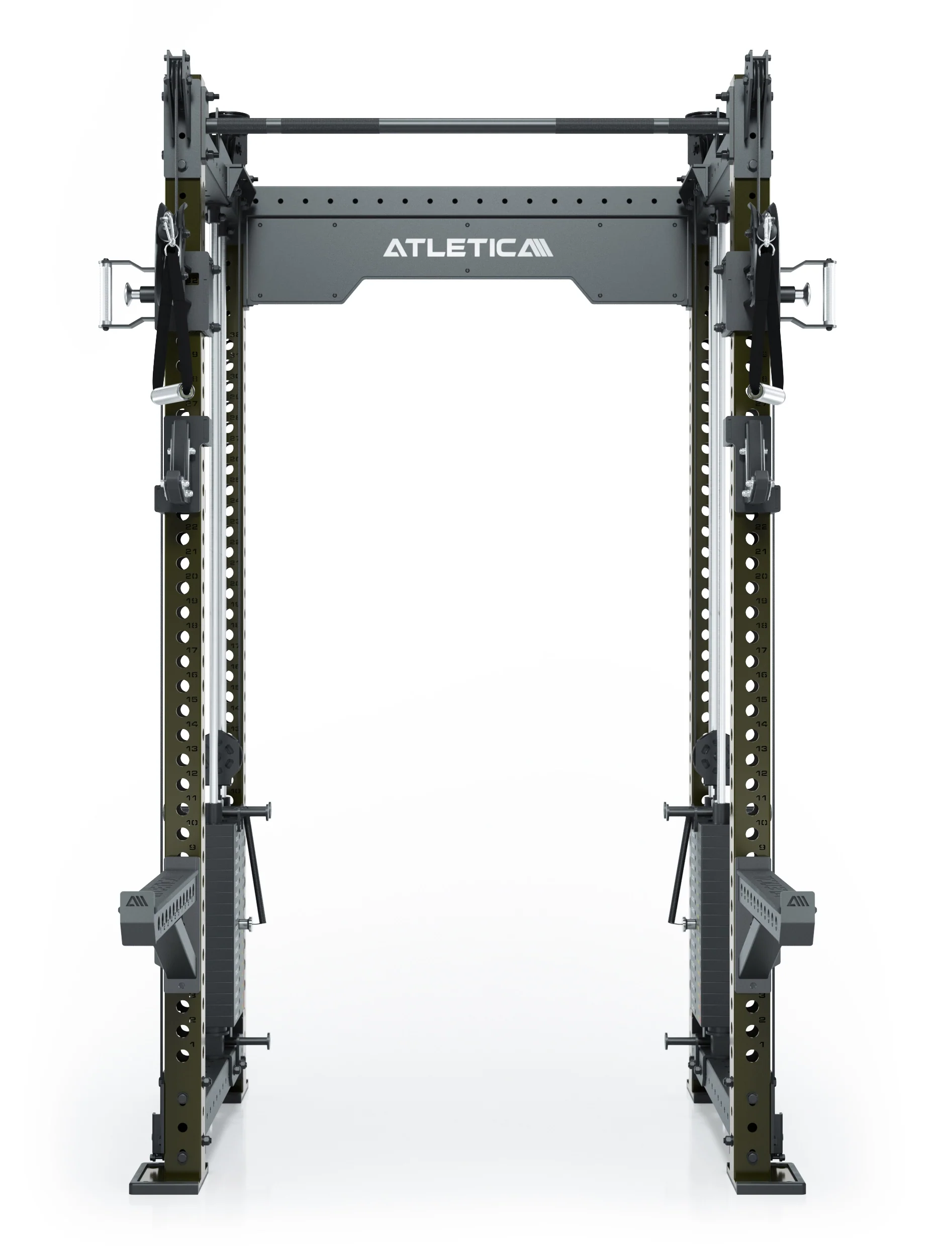 R8 Bradley Mittel | 2x95kg Weight Stack | Military Green - Image 2