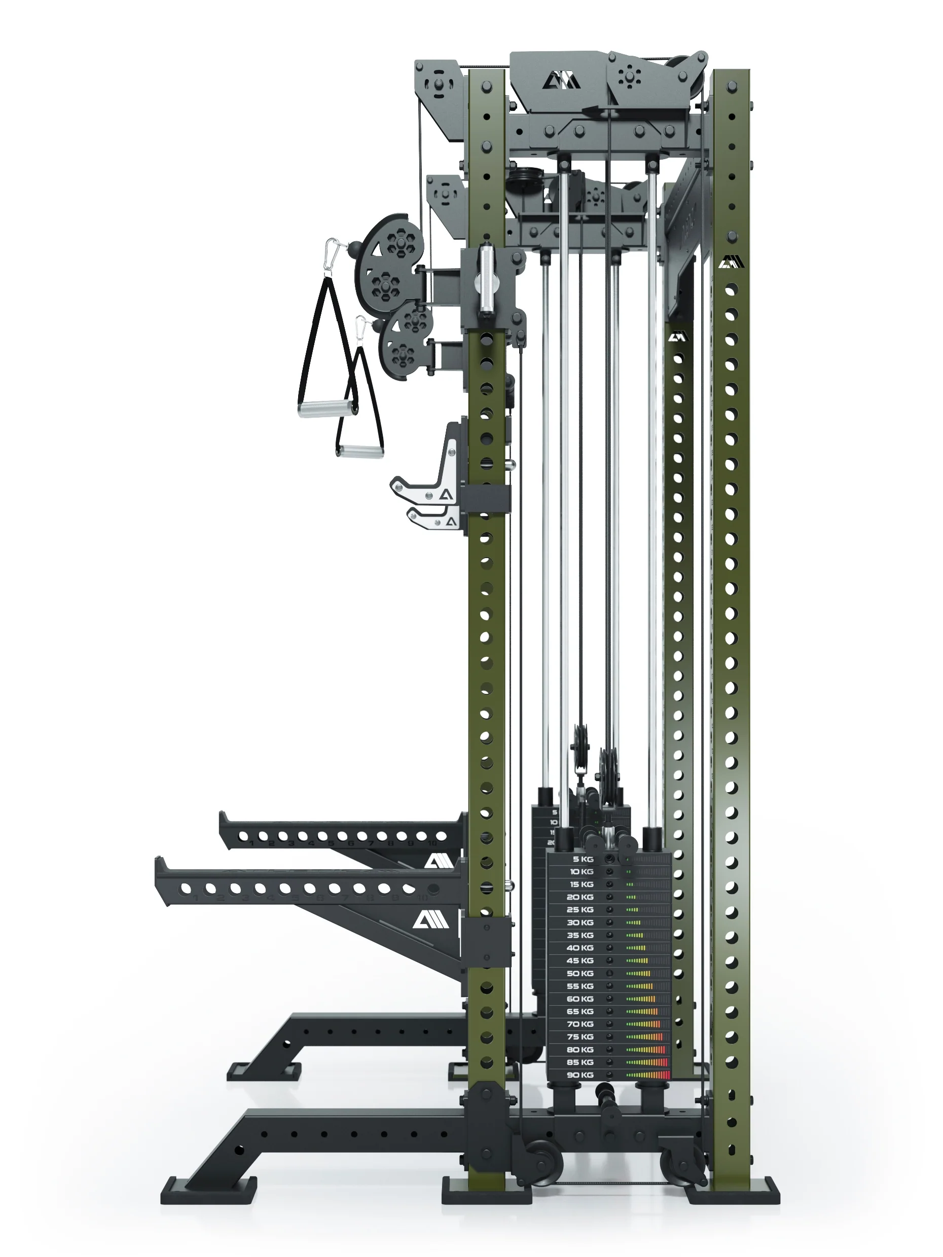 R8 Bradley Kurz | 2x95kg Weight Stack | Military Green - Image 3