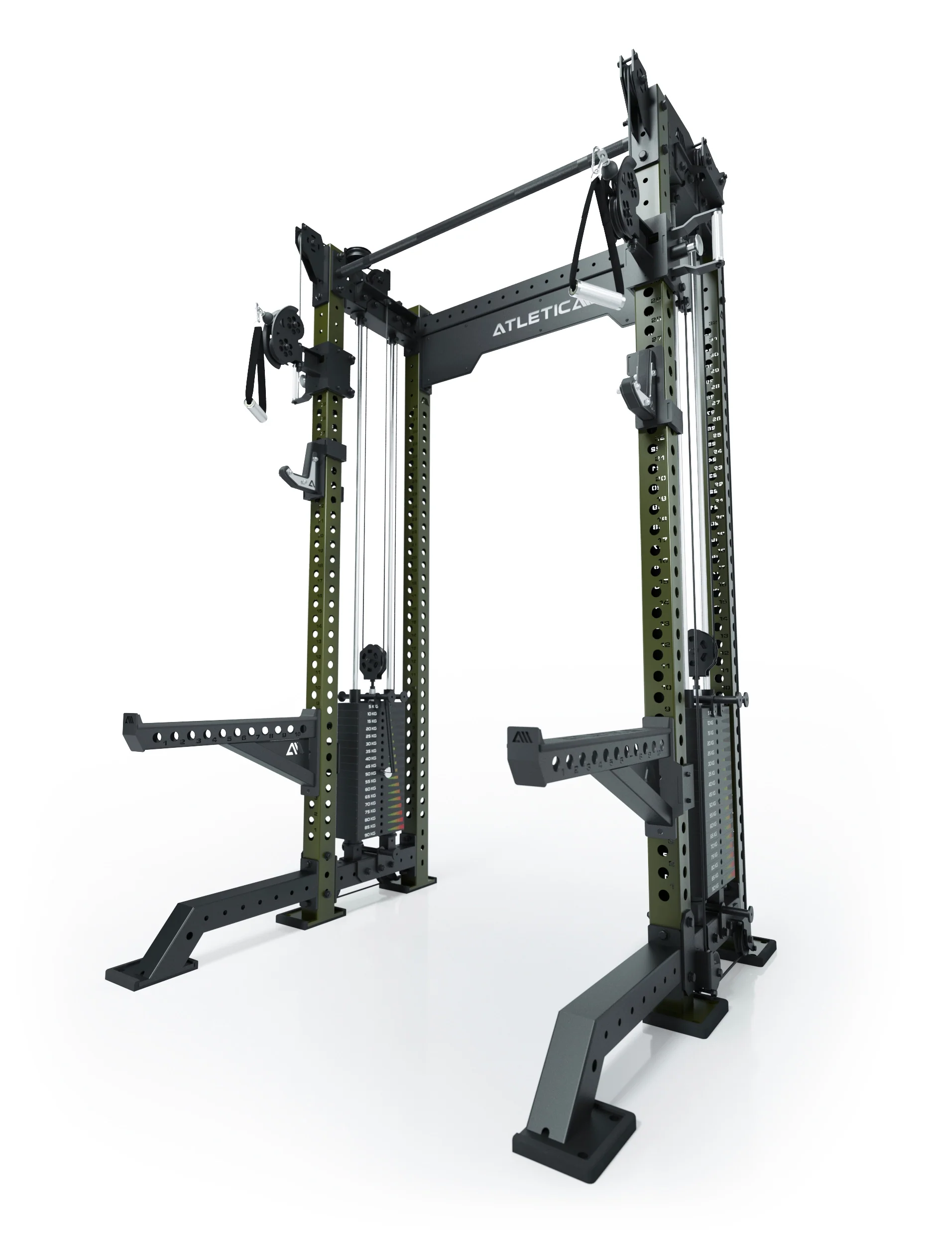 R8 Bradley Kurz | 2x95kg Weight Stack | Military Green - Image 5