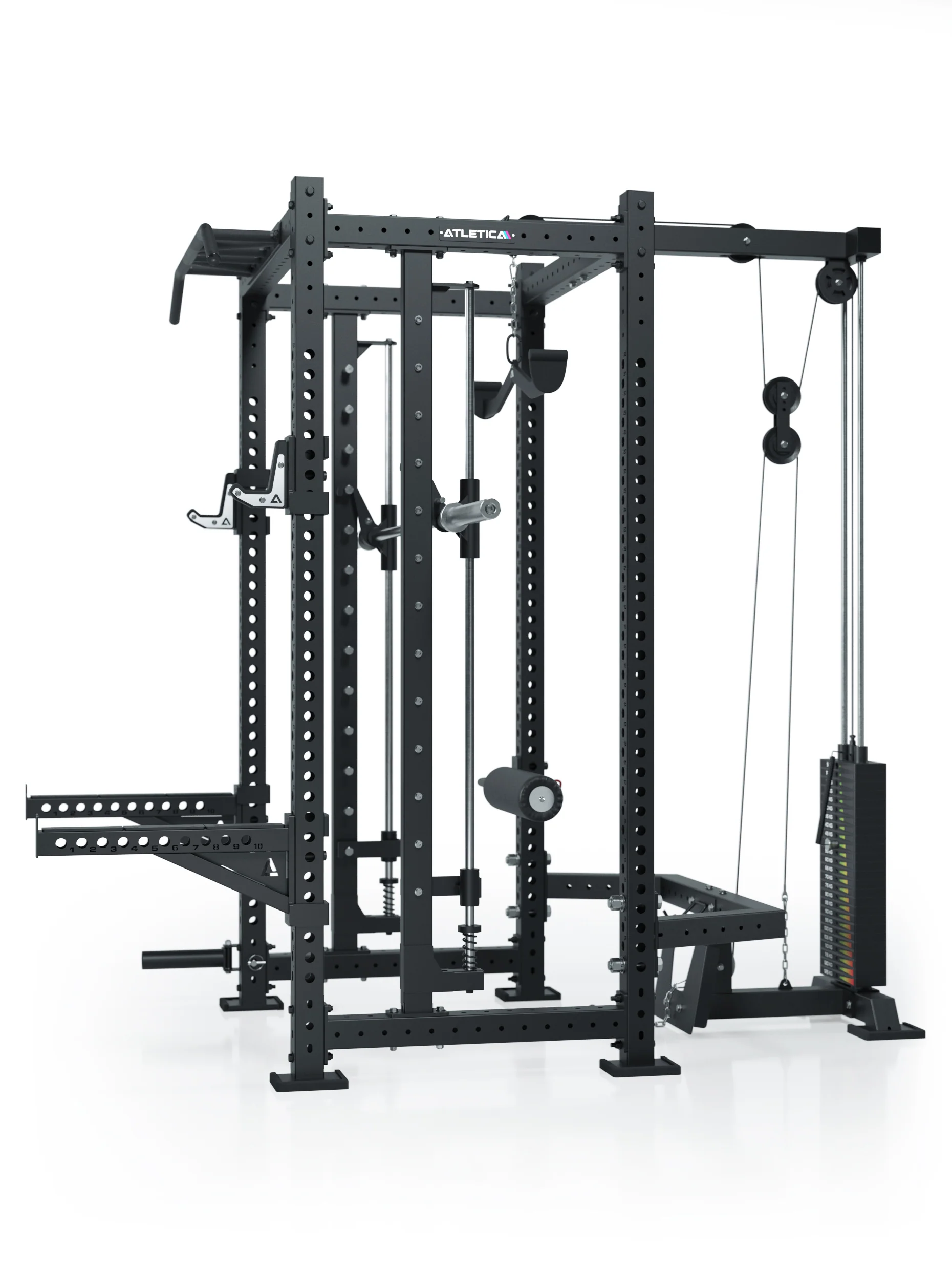 R8 Commander | Power Rack | 125kg Weight Stack | Plate Loaded - Image 3