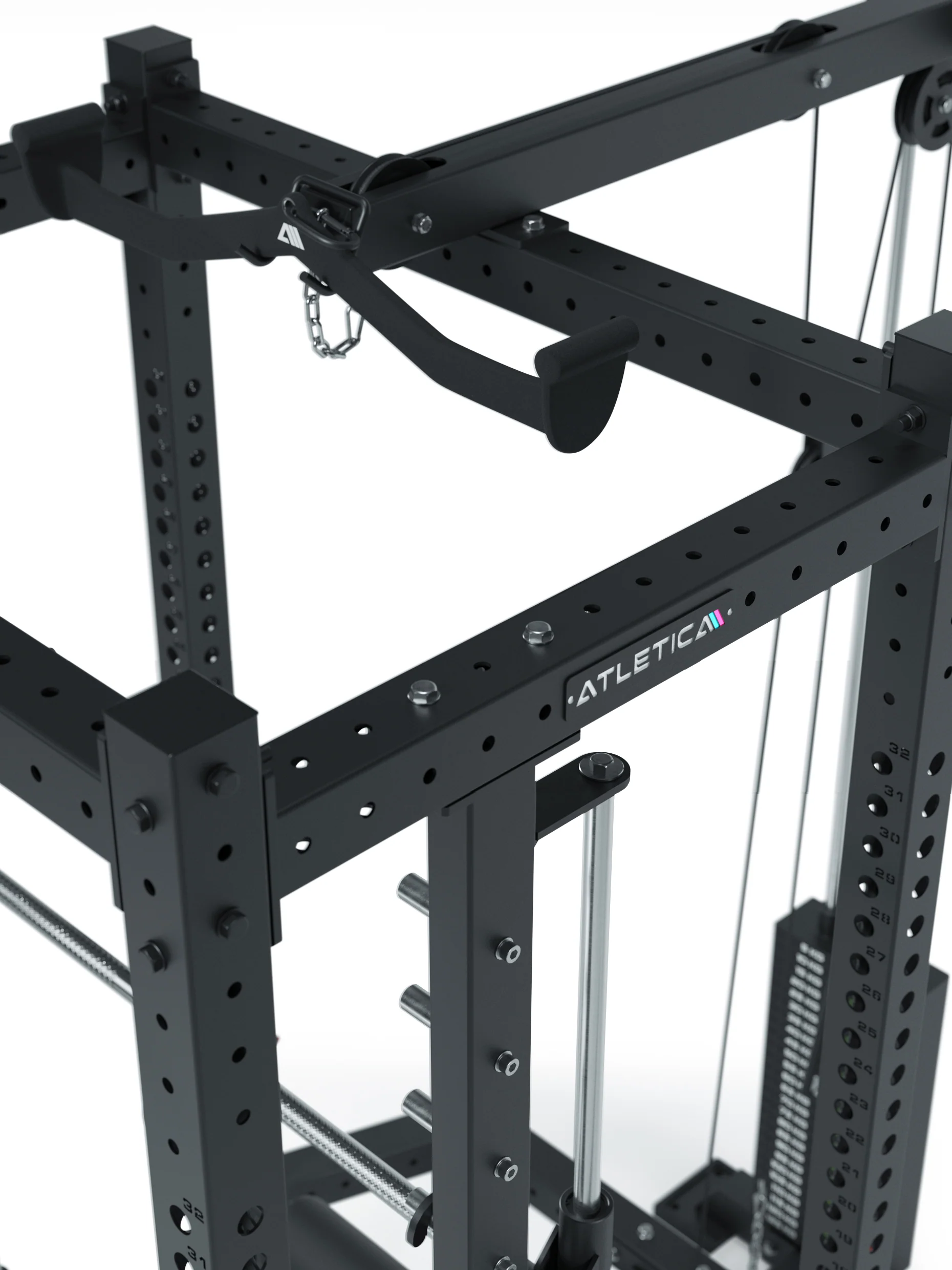 R8 Commander | Power Rack | 125kg Weight Stack | Plate Loaded - Image 5