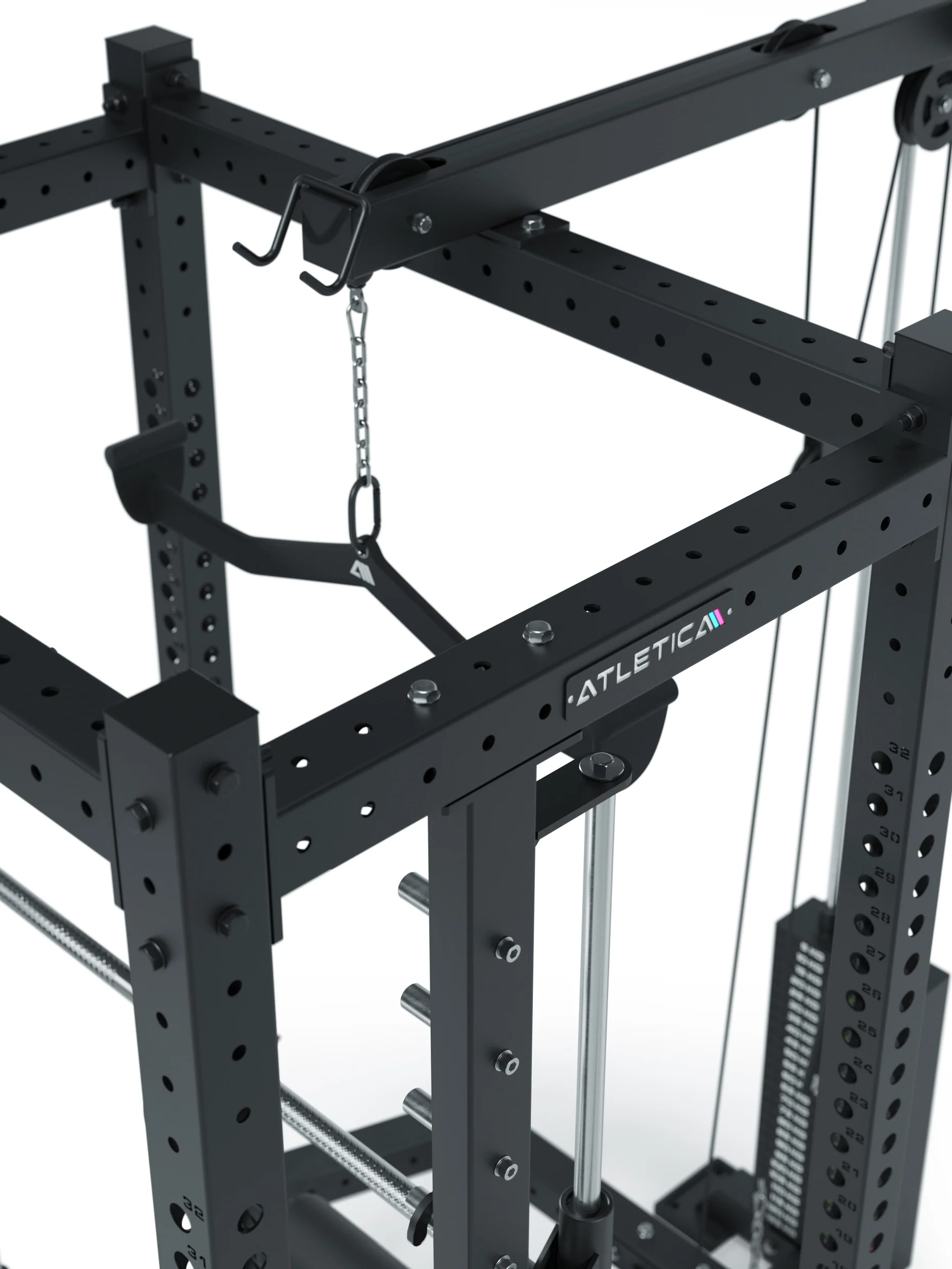R8 Commander | Power Rack | 125kg Weight Stack | Plate Loaded - Image 7