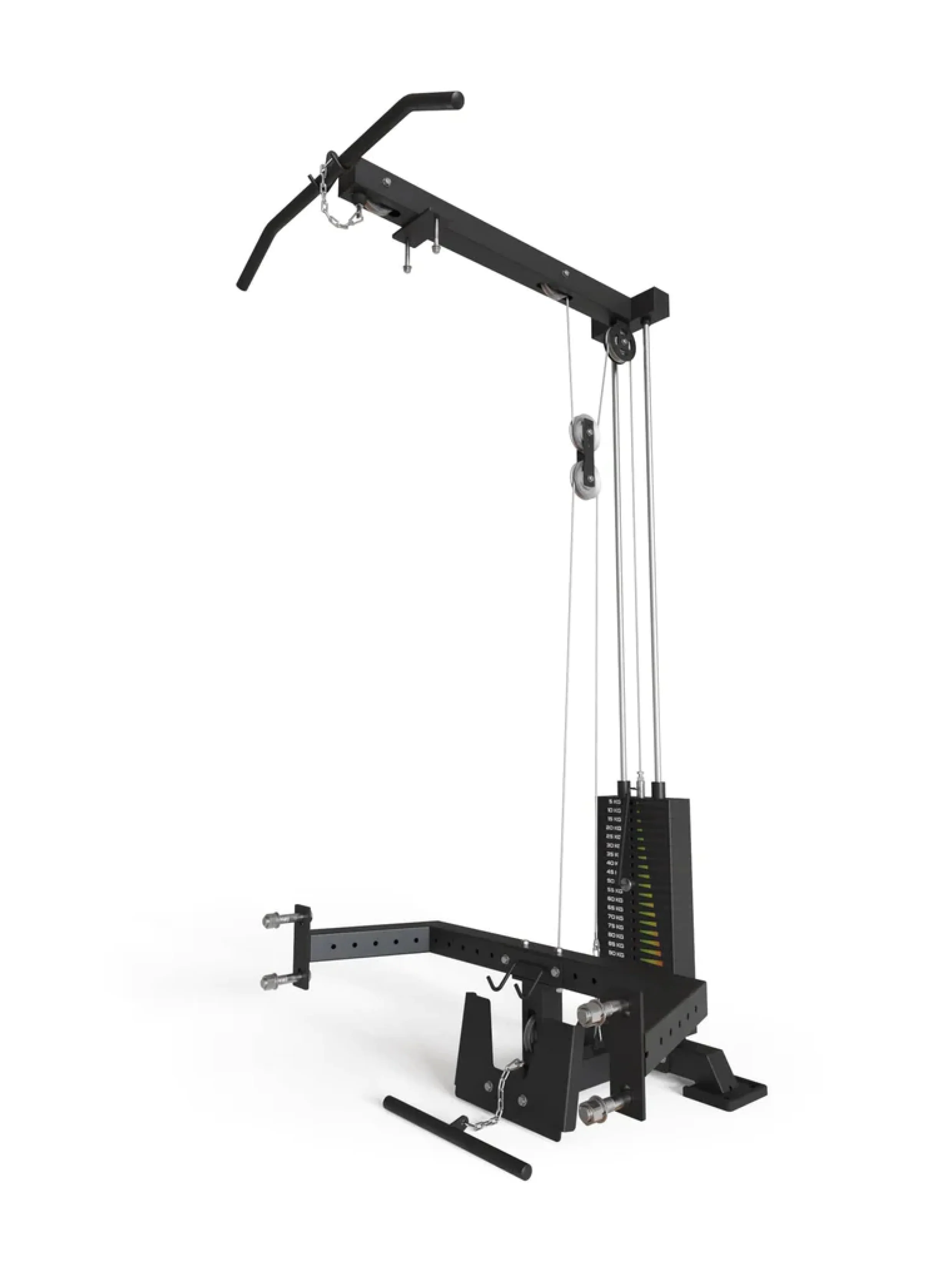 R8 Latzug mit Rudereinheit | 125kg Weight Stack
